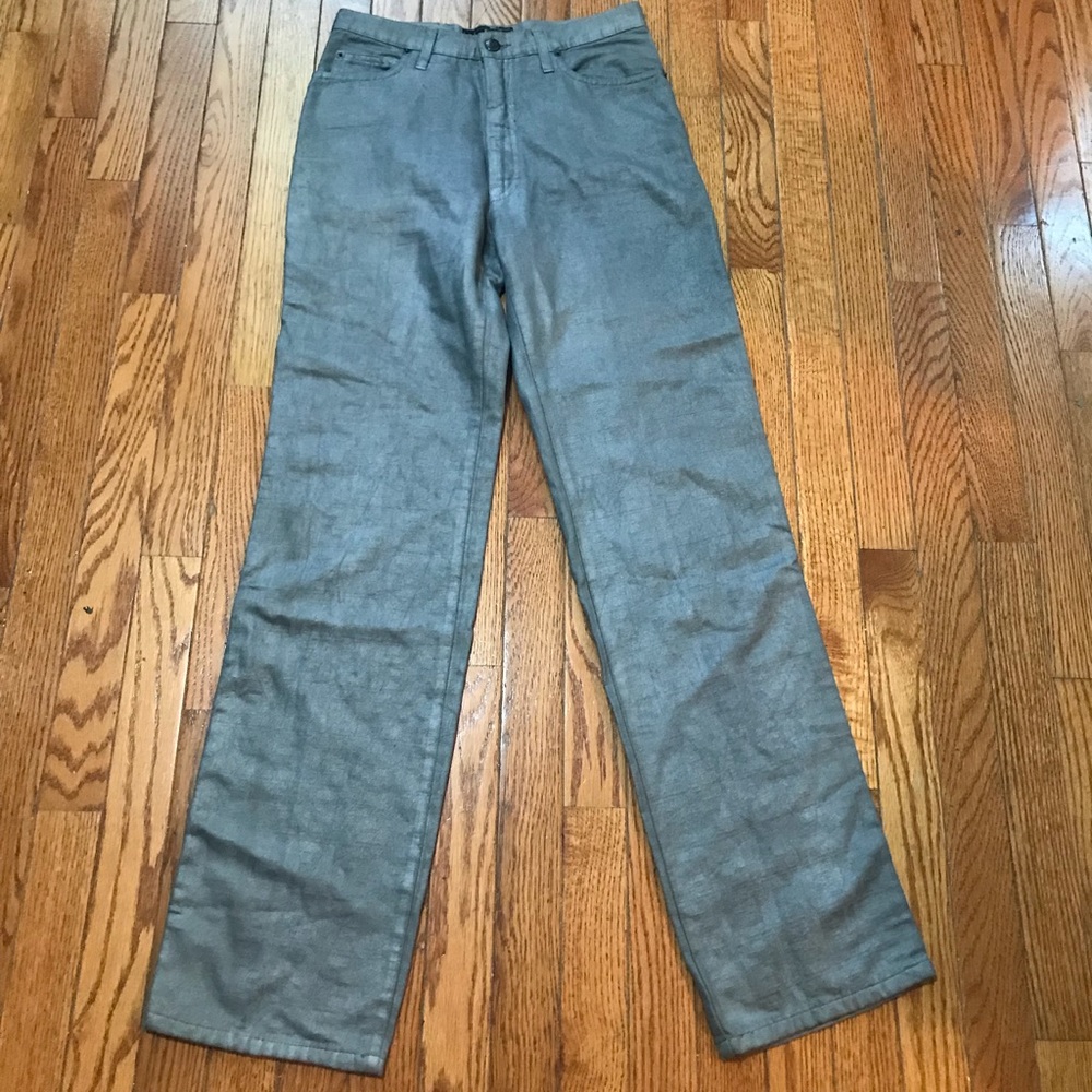 RARE Vintage Fendi Zucca Print Grey Jeans